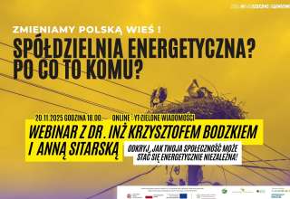 Spółdzielnia energetyczna – po co to komu? Bezpłatny webinar