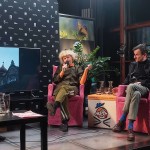 Spotkanie w Klubie Proza we Wrocławiu z poetą Konradem Górą, graficzką i rezydentką pleneru w Opolnie-Zdroju (2021) Wiktorią Kruk oraz asystentem i inicjatorem pleneru w Opolnie Dominikiem Podsiadłym.